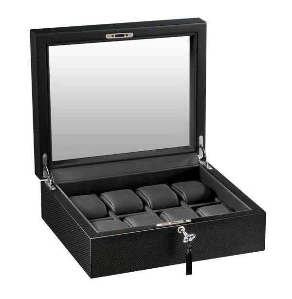 volta 8 carbon fiber watch box with glass top volta 8 carbon fiber watch box with glass top