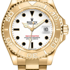 Yacht-Master 29 White Dial Yellow Gold Watch 169628