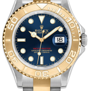 Yacht-Master 35 Blue Dial Steel & Gold Watch 168623