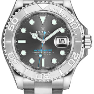 Yacht-Master 37 Rhodium Grey Dial Unisex Watch 268622-0002