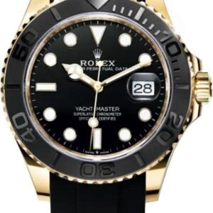 Yacht-Master 42 Yellow Gold Black Dial Men's Watch 226658-0001