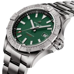 avenger automatic 42 green dial steel mens watch a17328101l1a1
