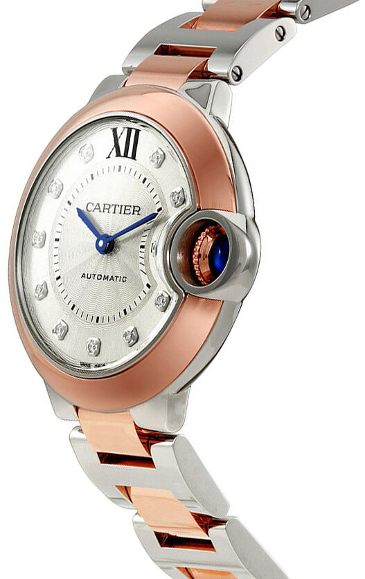 ballon bleu 33mm 18k rose gold steel womens watch w3bb0006 ballon bleu 33mm 18k rose gold steel womens watch w3bb0006