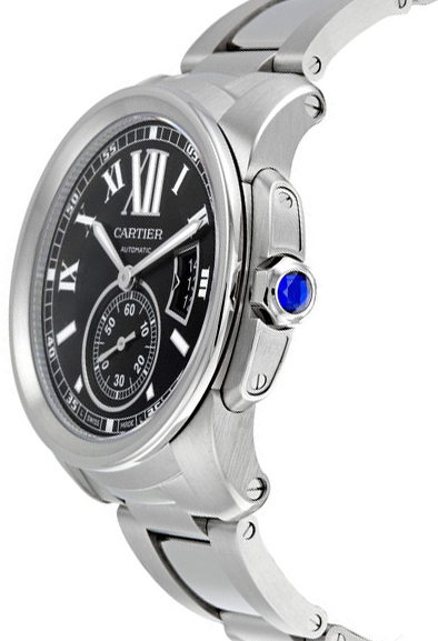 calibre de cartier black dial mens watch w7100016 calibre de cartier black dial mens watch w7100016