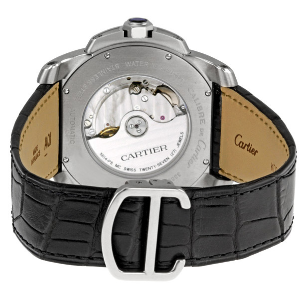 calibre de cartier black dial mens watch w7100041 calibre de cartier black dial mens watch w7100041