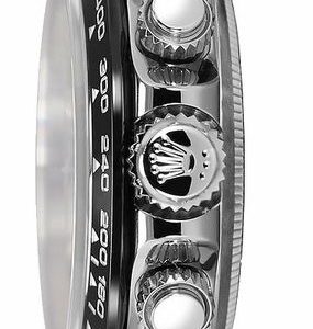 cosmograph daytona oystersteel black dial mens watch 116500ln 0002