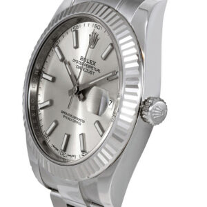 datejust 41 silver dial oyster bracelet watch 126334 0003