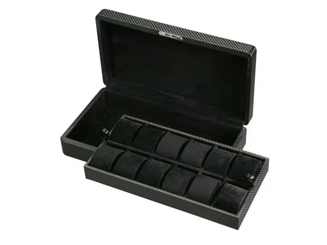 diplomat 12 piece carbon fiber watch box 1 diplomat 12 piece carbon fiber watch box 1