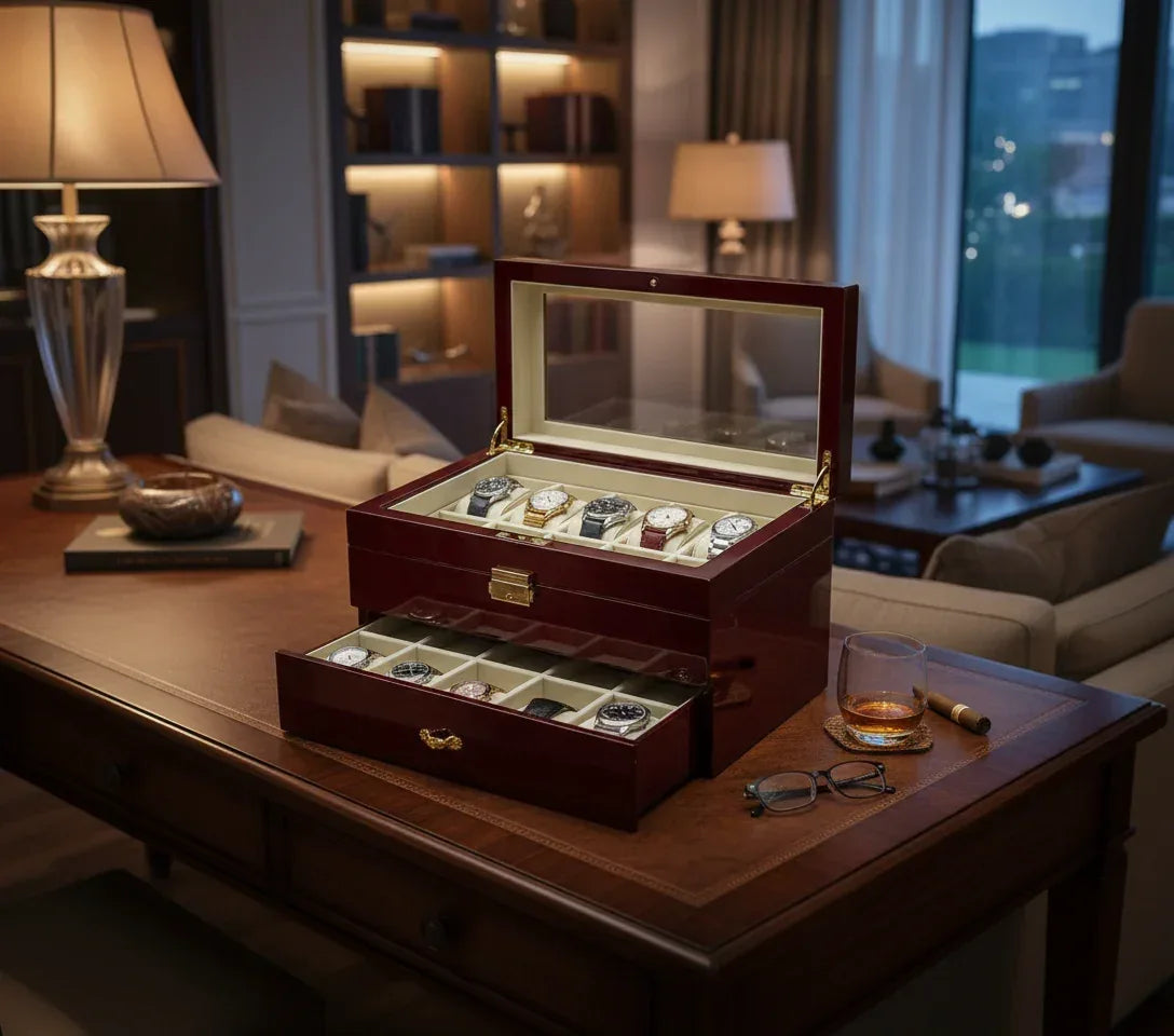 diplomat 20 piece rosewood watch box diplomat 20 piece rosewood watch box