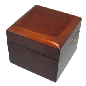 diplomat single mahogany wood watch box
