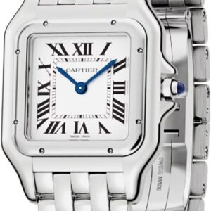 panthere de cartier medium steel quartz womens watch wspn0015
