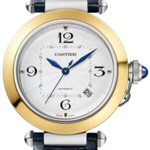 pasha yellow gold steel automatic mens watch w2pa0009