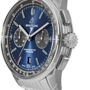 premier b01 chronograph 42 blue dial steel mens watch ab0118a61c1a1