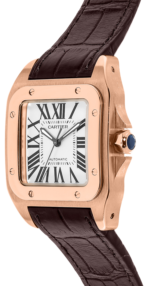 santos 100 18k rose gold mens watch w20108y1 santos 100 18k rose gold mens watch w20108y1