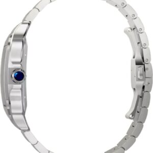 santos de cartier large model grey dial stainless steel mens watch wssa0076