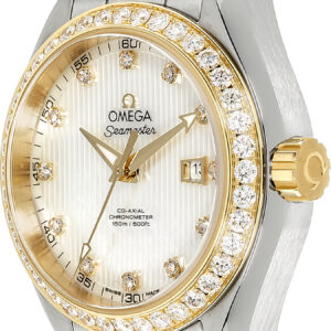 seamaster aqua terra 150m white pearl womens watch 23125342055004