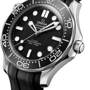 seamaster diver 300m black rubber strap mens watch 21032422001003