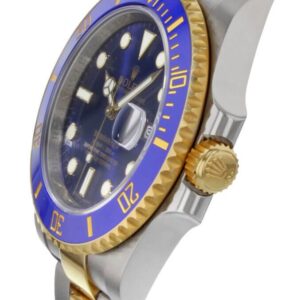 submariner date two tone blue dial mens watch 116613lb 0005
