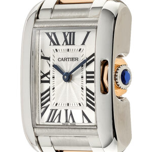 tank anglaise silver dial womens watch w5310036