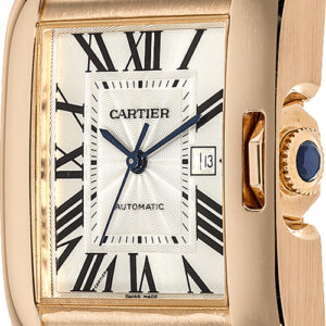 tank anglaise solid 18k rose gold womens luxury watch w5310003