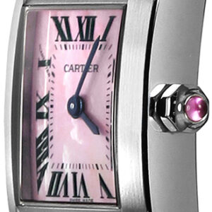 tank francaise pink pearl petite womens watch w51028q3