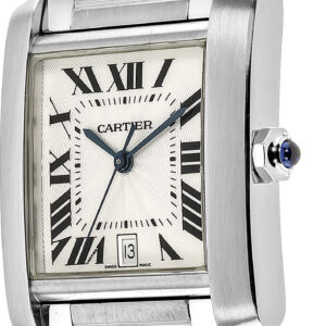 tank francaise silver dial luxury mens watch w51002q3