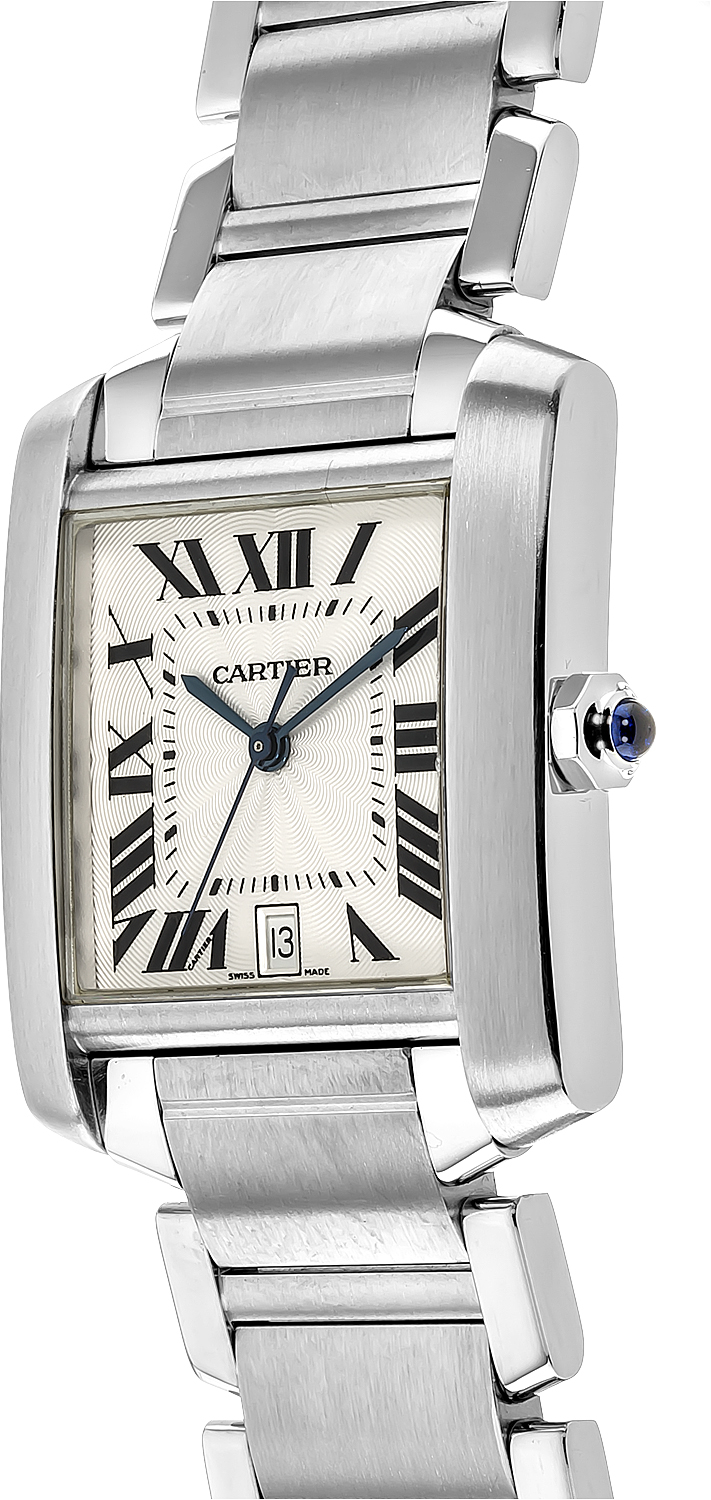 tank francaise silver dial luxury mens watch w51002q3 tank francaise silver dial luxury mens watch w51002q3