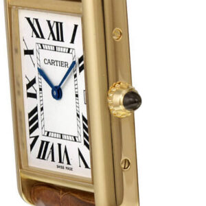 tank louis 18k gold luxury watch w1529756
