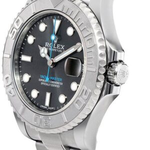 yacht master 37 oystersteel platinum unisex watch 268622 0002