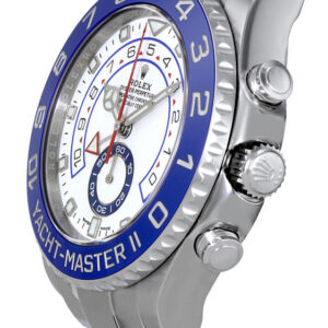 yacht master ii oystersteel white dial mens watch 116680 0002