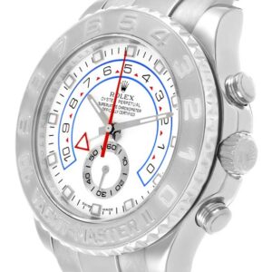 yacht master ii white dial 18k white gold 44mm mens watch 116689 0001